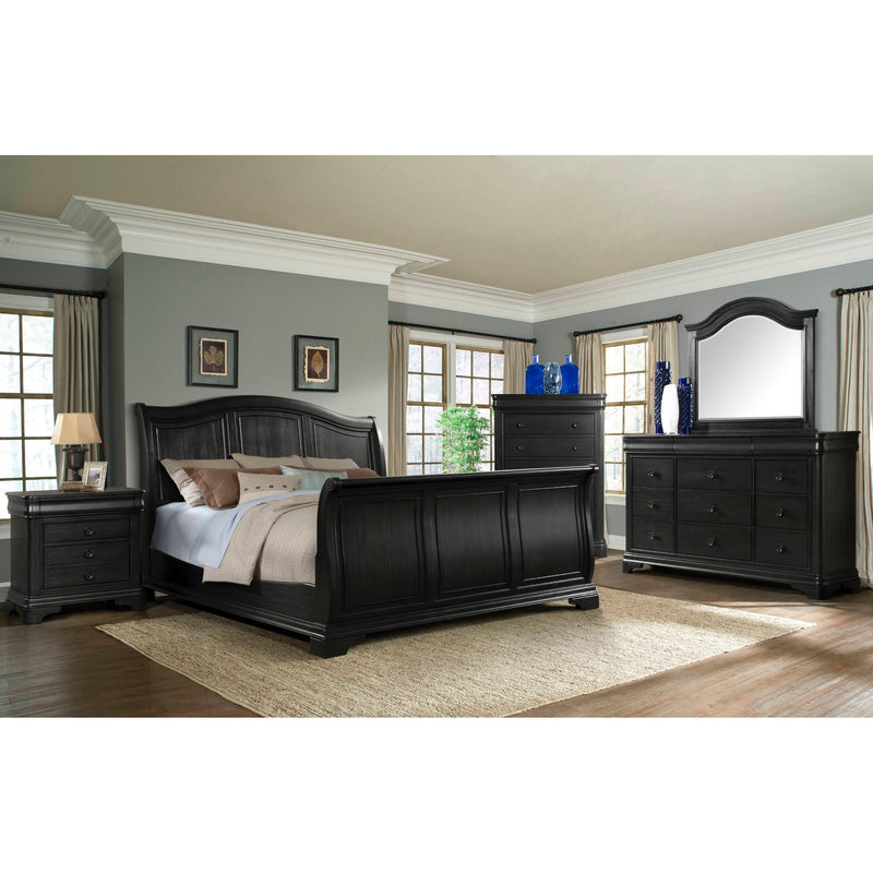  Elements International Cameron King Sleigh Bed CM900KR/CM950KH/CM950KF IMAGE 3
