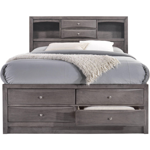  Elements International Emily King Bookcase Bed with Storage EG170KHF/EG170KLD/EG170KRD/EG170KR IMAGE 1