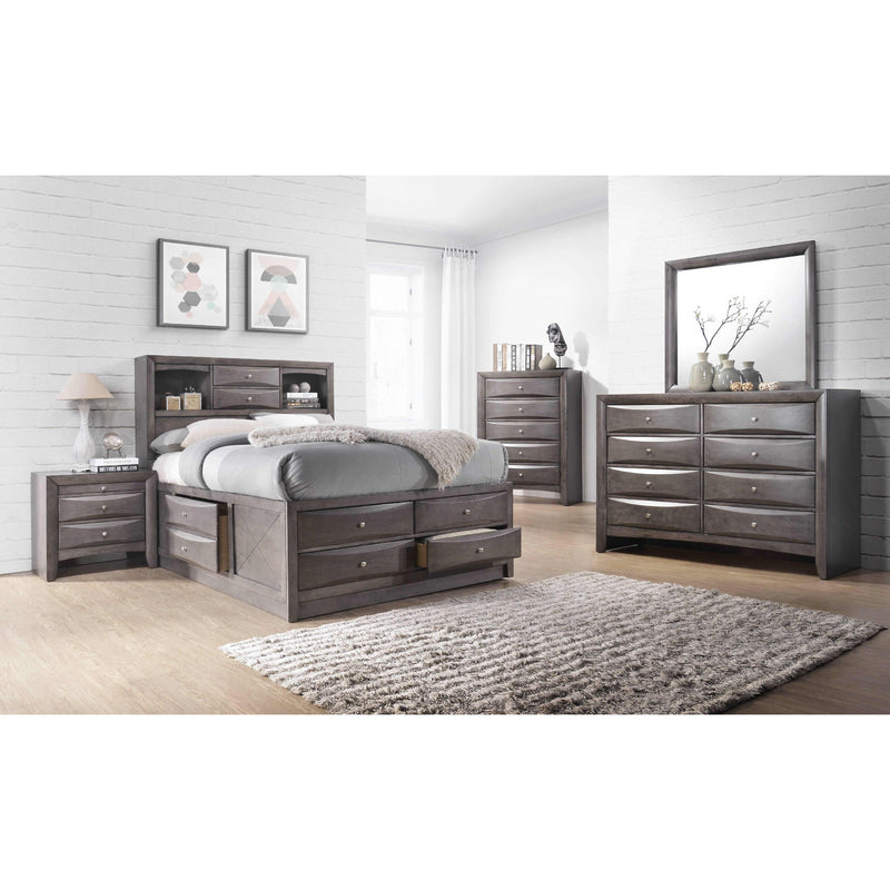  Elements International Emily King Bookcase Bed with Storage EG170KHF/EG170KLD/EG170KRD/EG170KR IMAGE 3