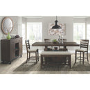  Elements International Colorado Counter Height Dining Table with Pedestal Base DCO100CDTTB IMAGE 2