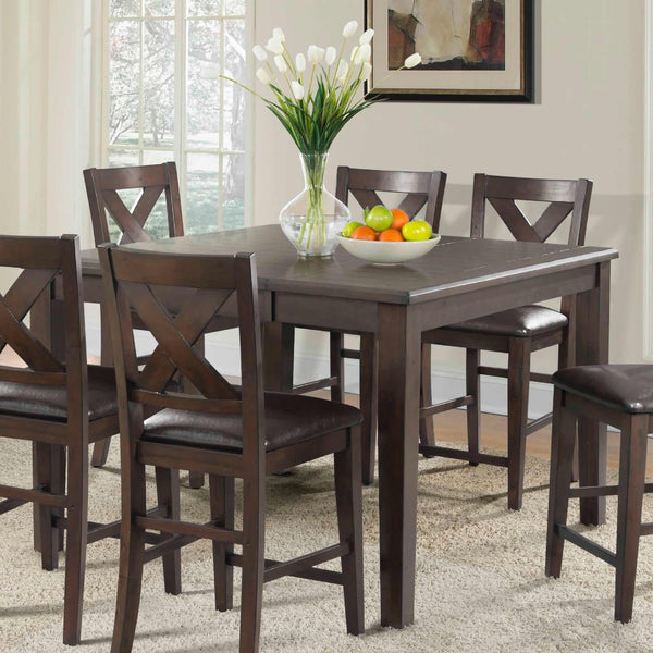  Elements International Square Copper Ridge Counter Height Dining Table DCR100CDT IMAGE 1