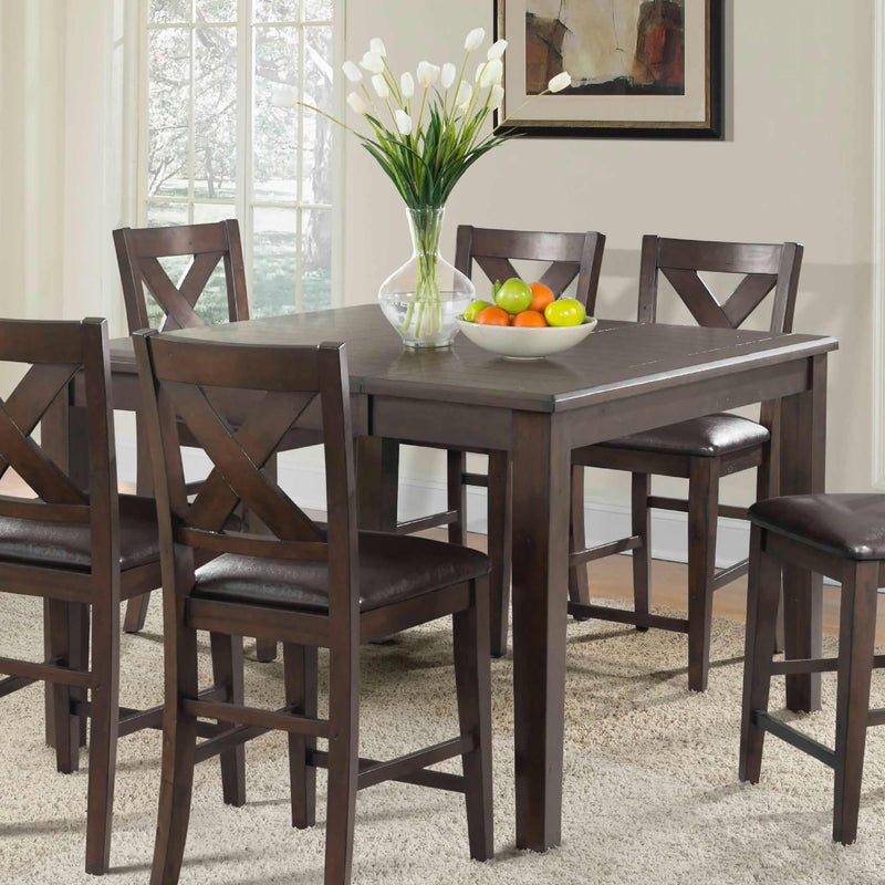  Elements International Square Copper Ridge Counter Height Dining Table DCR100CDT IMAGE 1