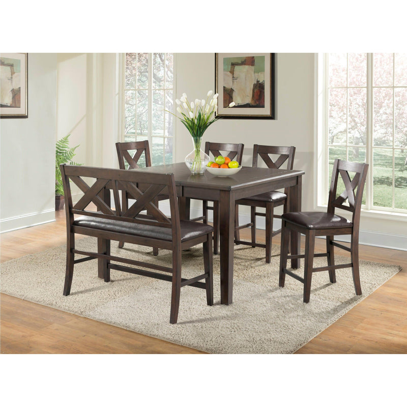  Elements International Square Copper Ridge Counter Height Dining Table DCR100CDT IMAGE 4