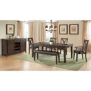  Elements International Copper Ridge Dining Table DCR100DT IMAGE 2