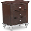  Elements International Allison 3-Drawer Kids Nightstand AL300NS IMAGE 1