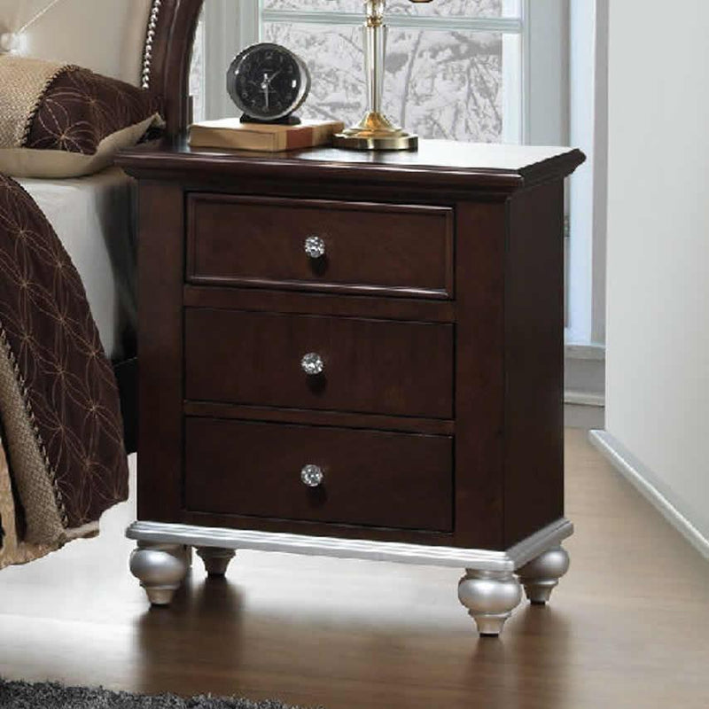  Elements International Allison 3-Drawer Kids Nightstand AL300NS IMAGE 3