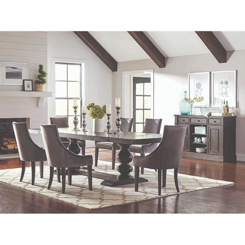 Coaster Furniture Phelps 121235 2-door Sideboard Buffet Cabinet - Distressed Noir IMAGE 10