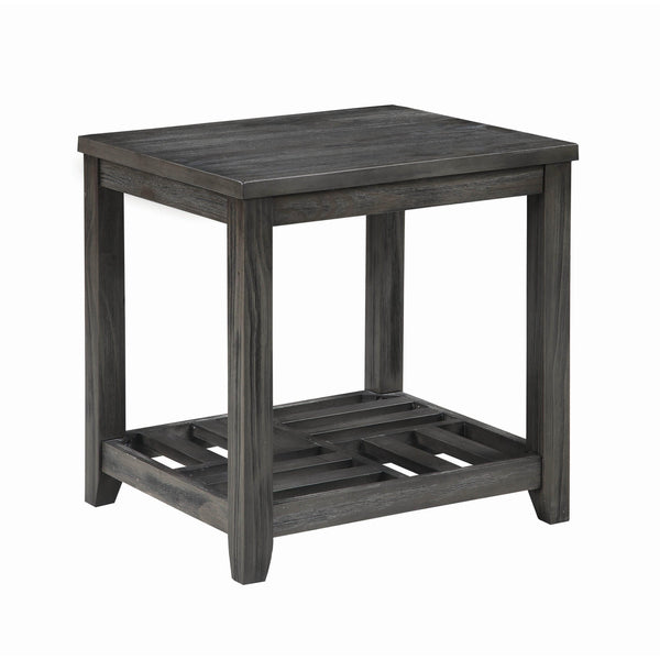 Coaster Furniture Cliffview 722287 1-shelf Square Wood Side End Table - Grey IMAGE 1