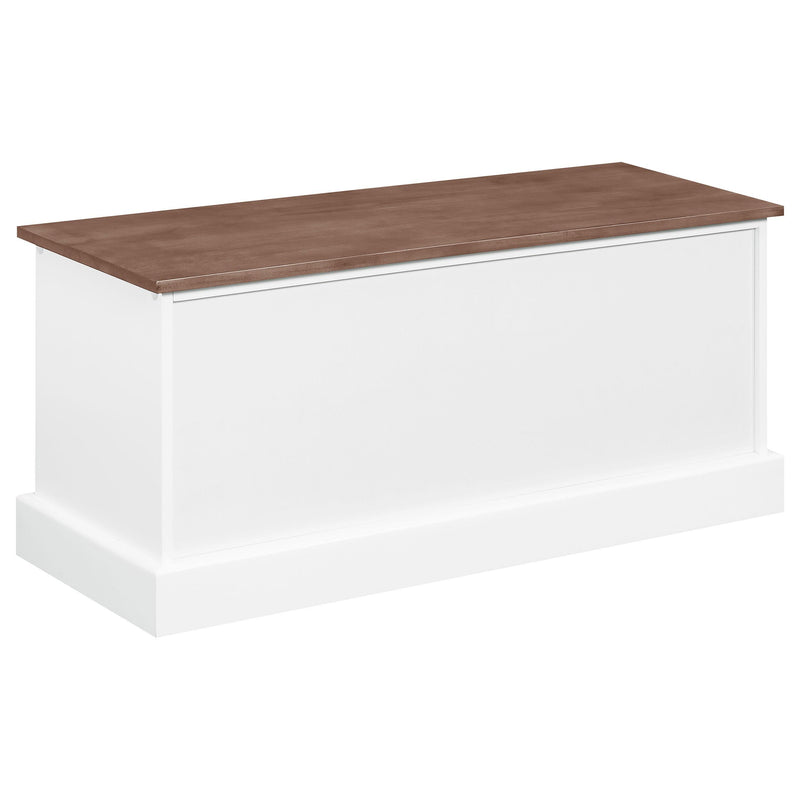 Coaster Furniture Alma 911196 3-Drawer Storage Bench - Weathered Brown and White IMAGE 6