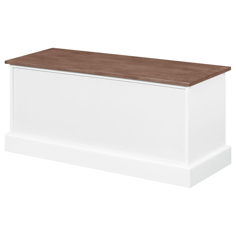 Coaster Furniture Alma 911196 3-Drawer Storage Bench - Weathered Brown and White IMAGE 8