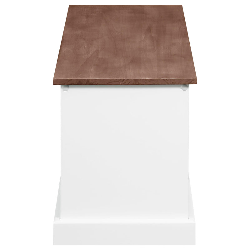 Coaster Furniture Alma 911196 3-Drawer Storage Bench - Weathered Brown and White IMAGE 9