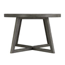  Elements International Round Cross Dining Table DCR500RDTE IMAGE 2