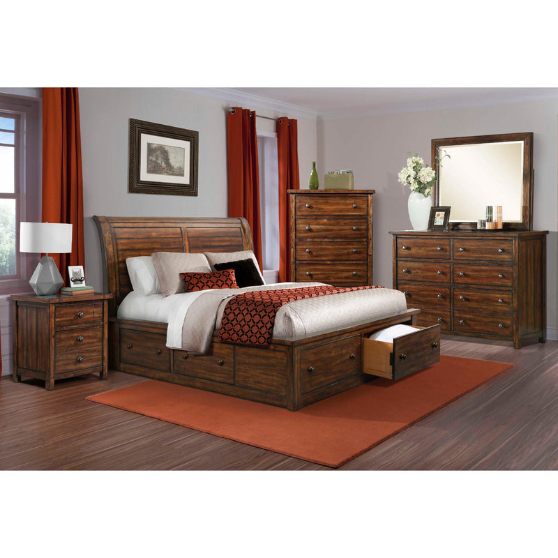  Elements International Dawson Creek Queen Sleigh Bed with Storage DS650QH/DS650QF/DS650QKR IMAGE 2