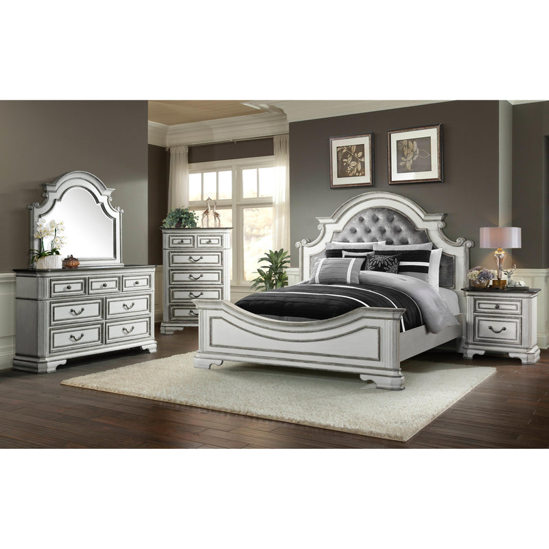  Elements International Leighton Manor Queen Upholstered Panel Bed LH700QH/LH700QF/LH700QKR IMAGE 4