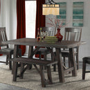  Elements International Cash Dining Table with Trestle Base DCS100DT IMAGE 4