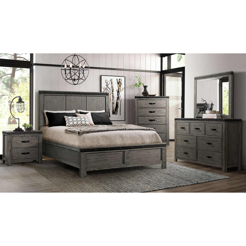  Elements International Wade Queen Panel Bed WE600QH/WE600QF/WE600QKR IMAGE 3