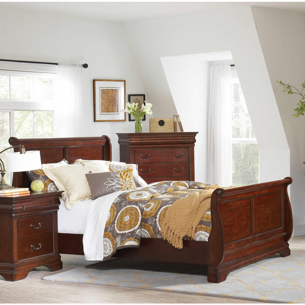  Elements International Chateau King Sleigh Bed LCT600KH/LCT600KF/LCT600KR IMAGE 1