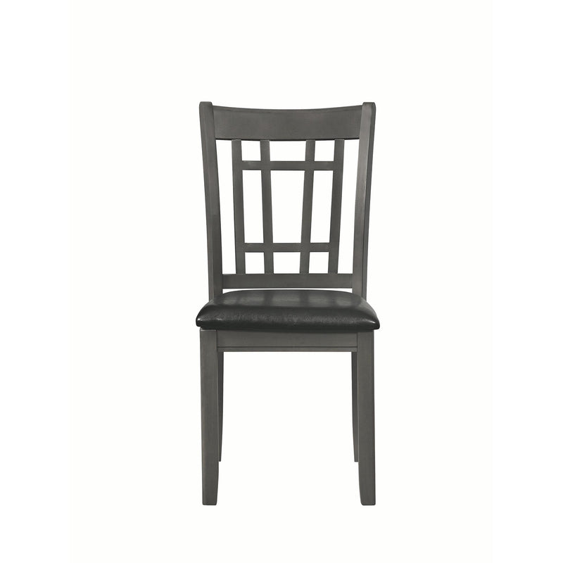 Coaster Furniture Lavon 108212 Wood Dining Side Chair - Medium Grey (Set of 2) IMAGE 2
