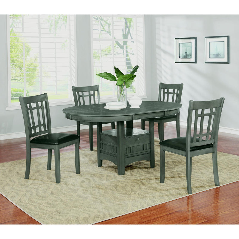 Coaster Furniture Lavon 108212 Wood Dining Side Chair - Medium Grey (Set of 2) IMAGE 6