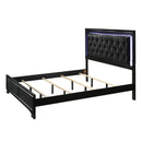  Crown Mark Micah California King Upholstered Panel Bed B4350-K-HBFB/B4350-CK-RAIL IMAGE 2
