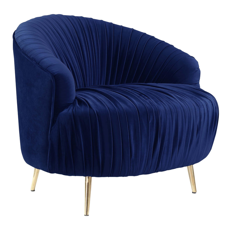  Elements International Princeton UPC286101GC Accent Chair - Broadway Navy IMAGE 1