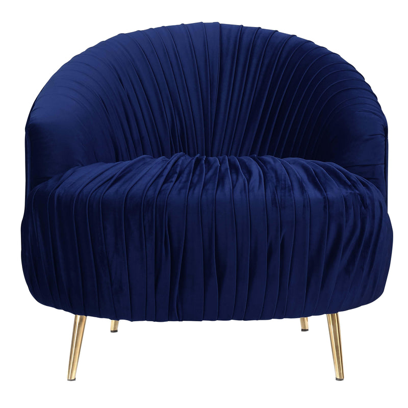  Elements International Princeton UPC286101GC Accent Chair - Broadway Navy IMAGE 2