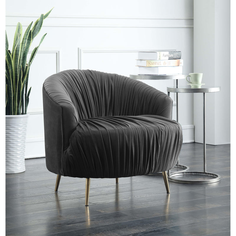  Elements International Princeton UPC288101GC Accent Chair - Broadway Gun Metal IMAGE 1