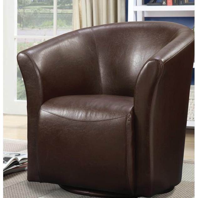  Elements International Rocket URT890100SWCA Swivel Chair - Rivera Brown IMAGE 1