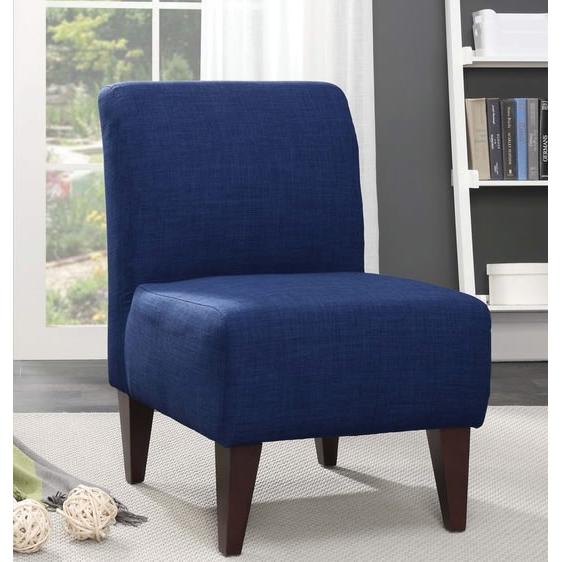  Elements International Scarlett USC080100CA Slipper Accent Chair - Heirloom Blue IMAGE 1