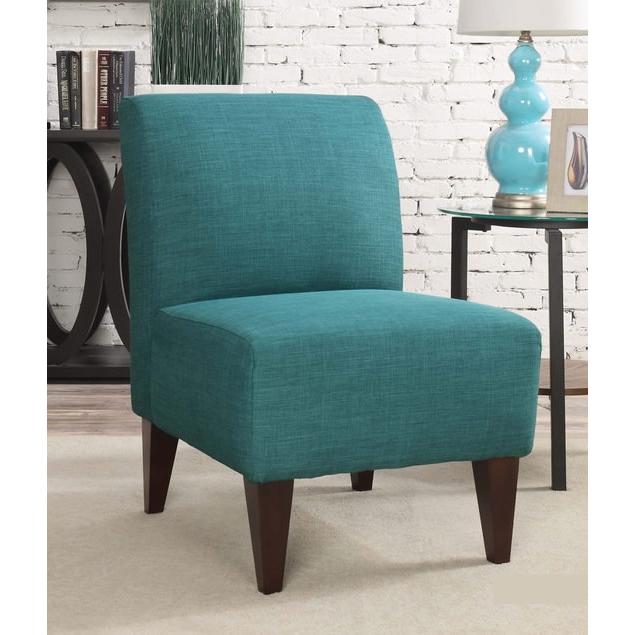  Elements International Scarlett USC087100CA Slipper Accent Chair - Heirloom Teal IMAGE 1