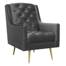  Elements International Bryan Accent Chair - Gun Metal IMAGE 1