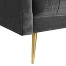  Elements International Bryan Accent Chair - Gun Metal IMAGE 3