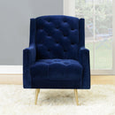  Elements International Bryan Accent Chair - Broadway Navy IMAGE 1