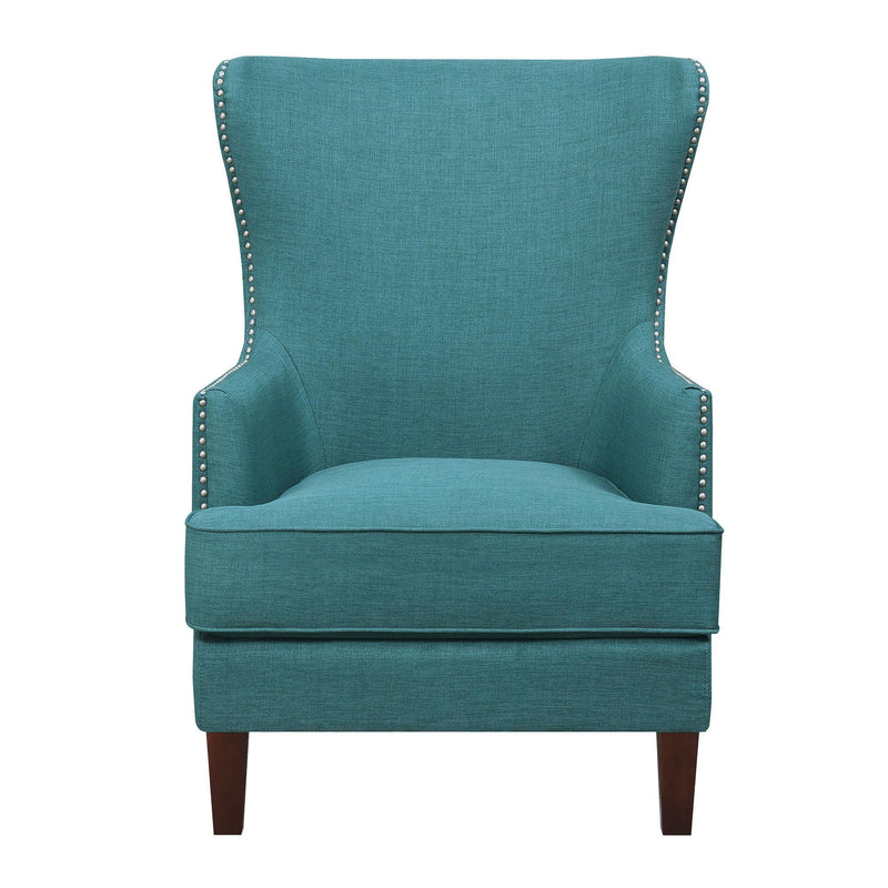  Elements International Cody UCY087102E Arm Chair - Heirloom Teal IMAGE 2