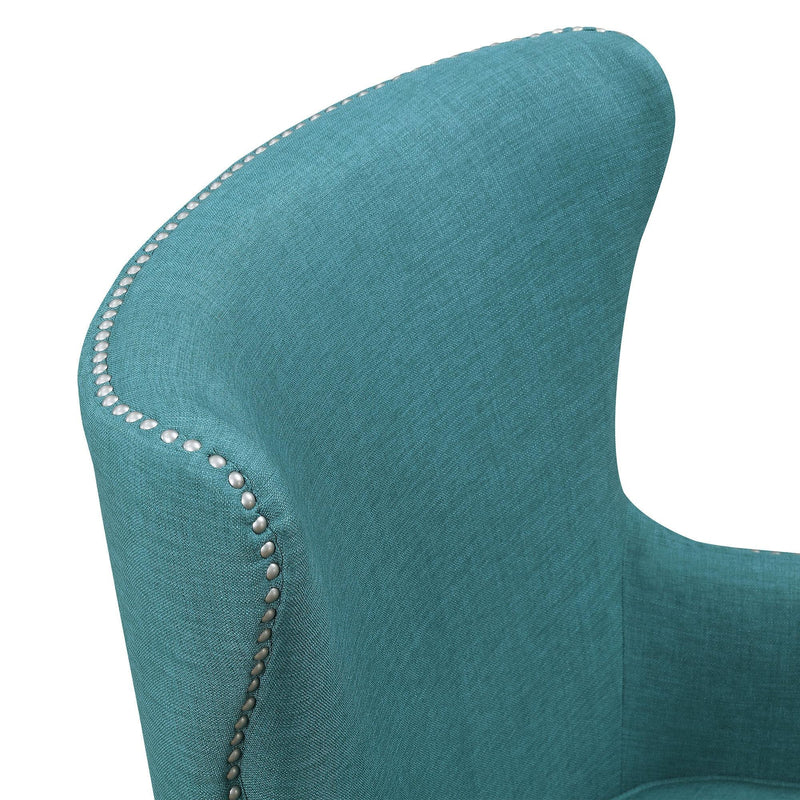  Elements International Cody UCY087102E Arm Chair - Heirloom Teal IMAGE 3