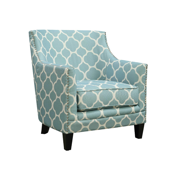  Elements International Dinah UDH707100CA Accent Chair - Patio Aqua IMAGE 1