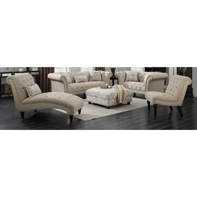  Elements International Twain UTW082110 Chaise - Heirloom Natural IMAGE 2