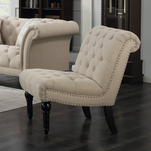  Elements International Twain UTW082101 Armless Chair - Heirloom Natural IMAGE 1