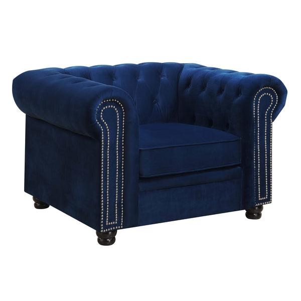  Elements International Greenwich UGW286101 Chair - Broadway Navy IMAGE 1