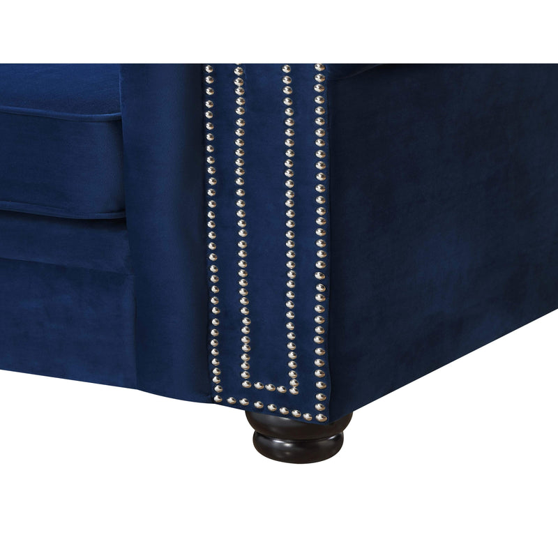  Elements International Greenwich UGW286101 Chair - Broadway Navy IMAGE 2