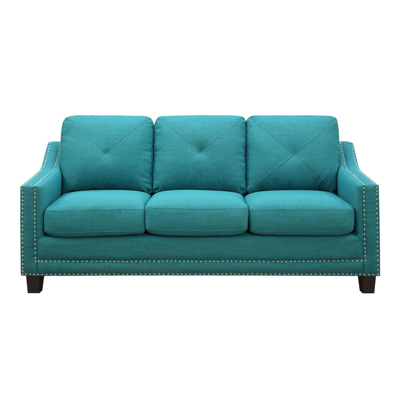 Elements International Malone UMO087301 Sofa - Heirloom Teal IMAGE 1