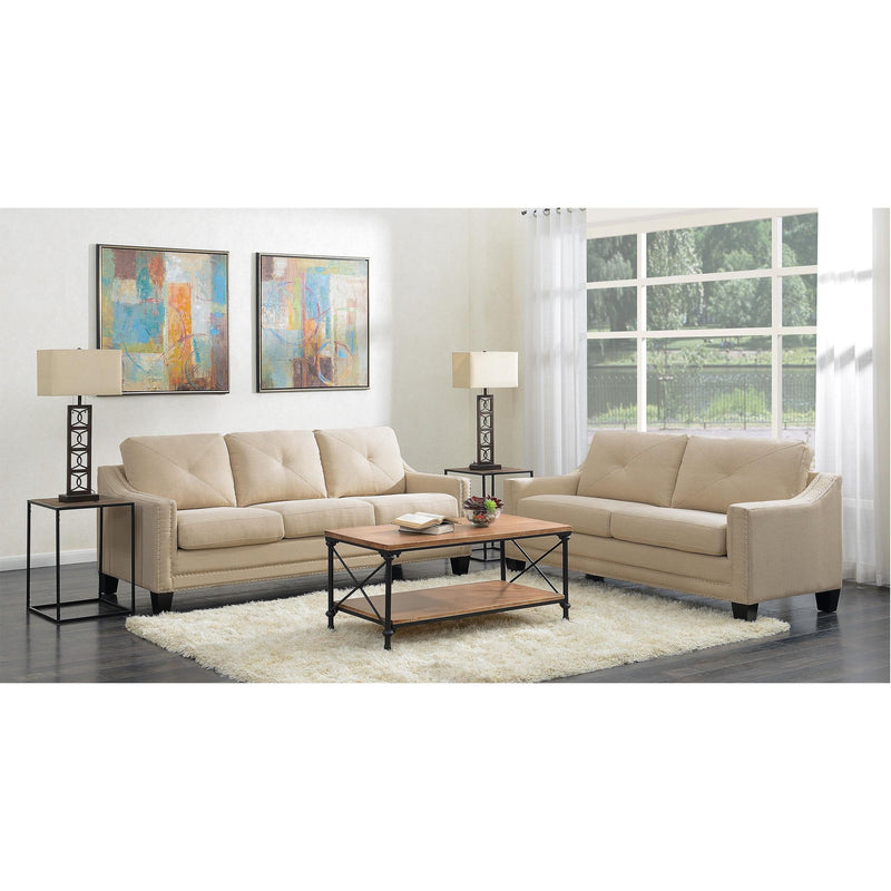  Elements International Malone UMO087301 Sofa - Heirloom Teal IMAGE 2