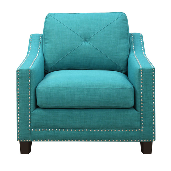  Elements International Malone UMO087100 Chair - Heirloom Teal IMAGE 1