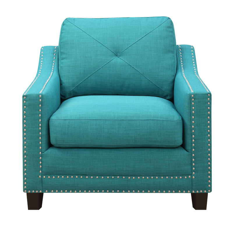  Elements International Malone UMO087100 Chair - Heirloom Teal IMAGE 1