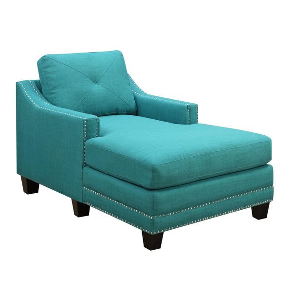  Elements International Malone UMO087101 Chaise - Heirloom Teal IMAGE 1