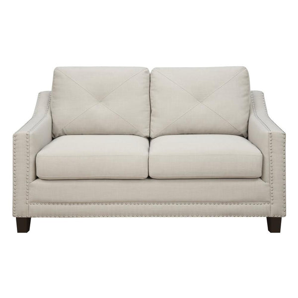  Elements International Malone UMO086201 Loveseat - Heirloom Taupe IMAGE 1