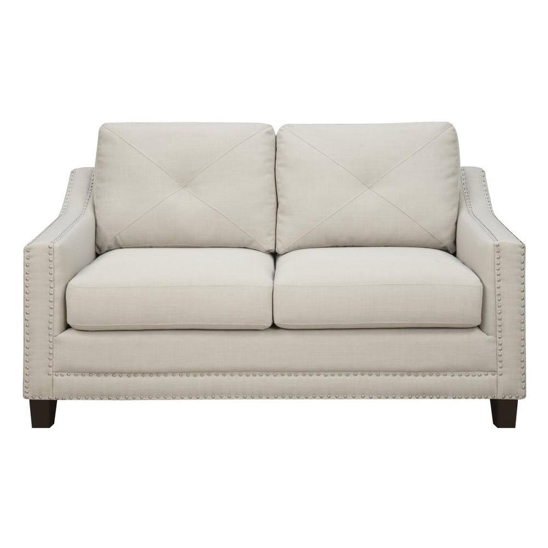  Elements International Malone UMO086201 Loveseat - Heirloom Taupe IMAGE 1