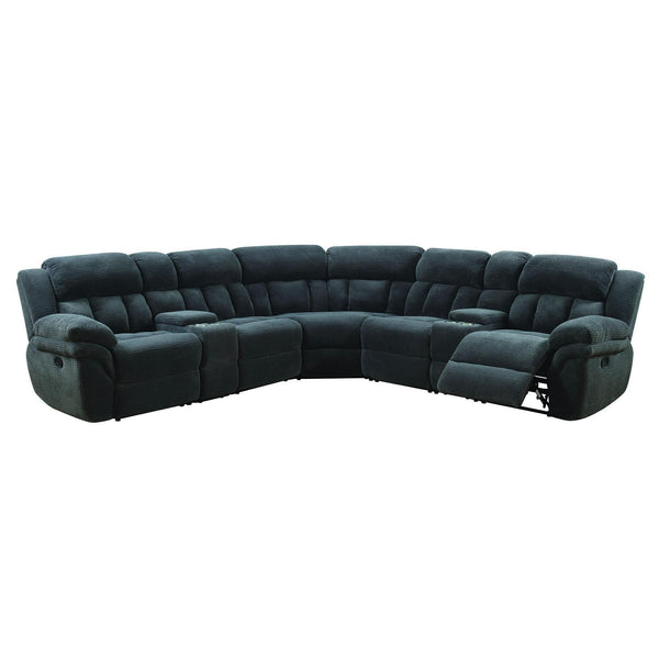  Elements International Santorini 7 pc Sectional - Conran Carbon IMAGE 1