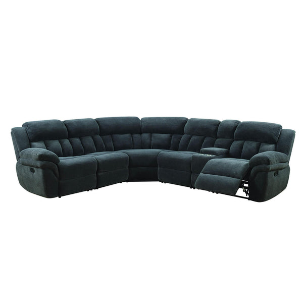  Elements International Santorini 6 pc Sectional - Conran Carbon IMAGE 1