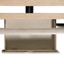  Elements International Magnolia UMG3152QSB Queen Platform Storage Bed - Sand IMAGE 4